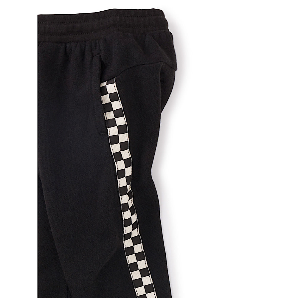 Tea Collection Stripe-Out Joggers - Jet Black
