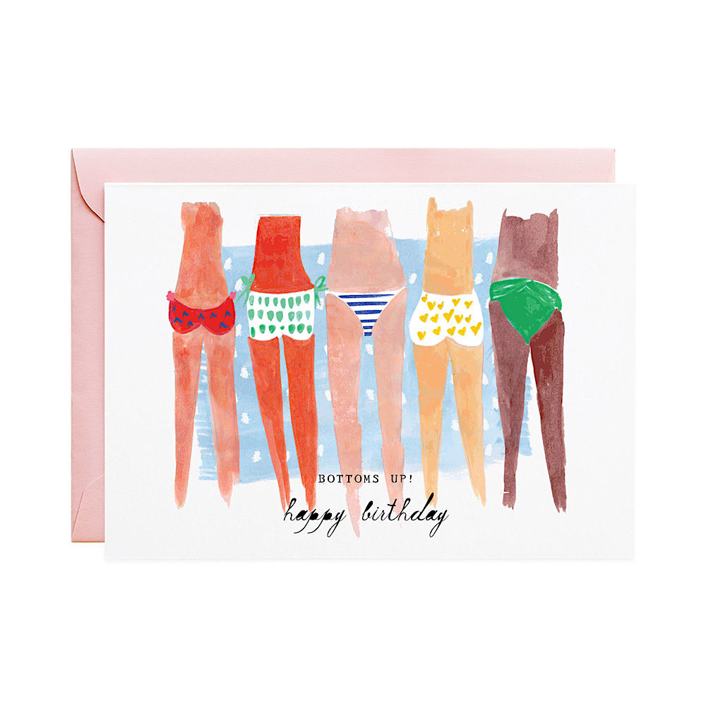 Mr. Boddington's Studio - Bottoms Up Birthday Card