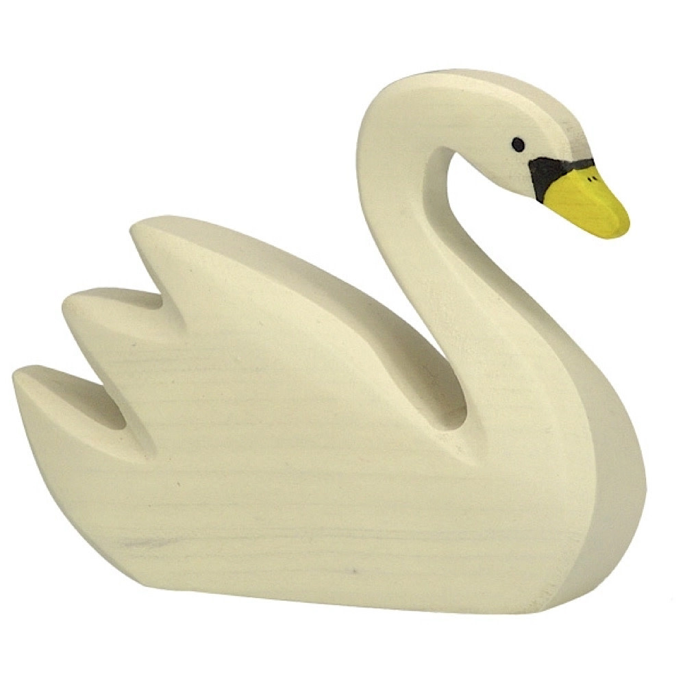 Holztiger - Wooden Swimming Swan