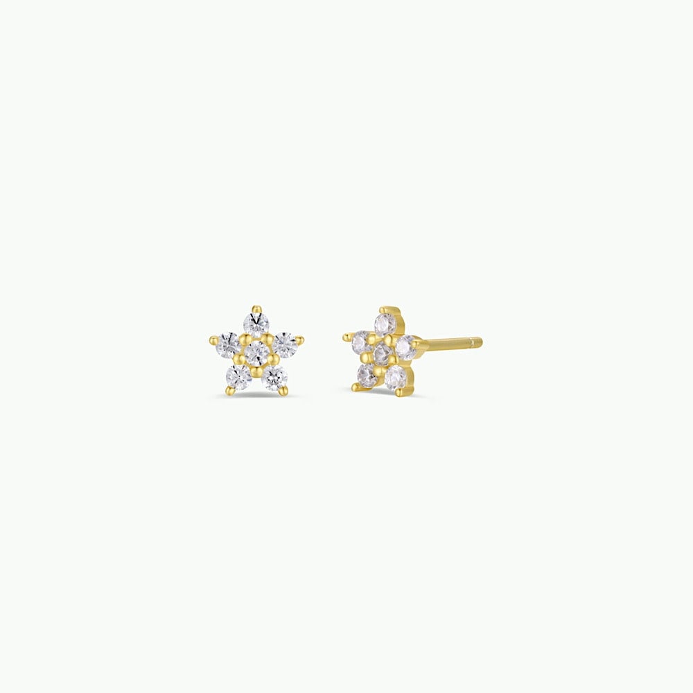 JaxKelly JaxKelly Gold Flower Stud Earrings