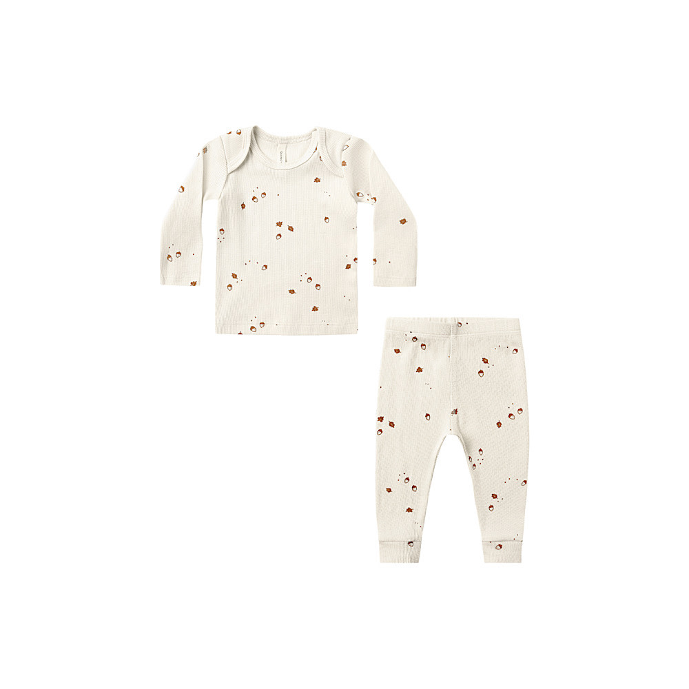 Quincy Mae Ribbed Tee + Legging Set - Acorns