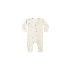 Quincy Mae Quincy Mae Ribbed Baby Jumpsuit - Owls