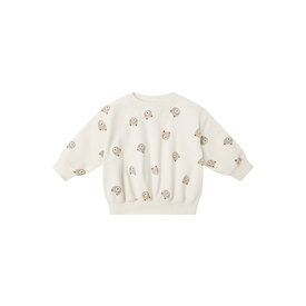 Quincy Mae Quincy Mae Relaxed Sweatshirt - Brown Bear