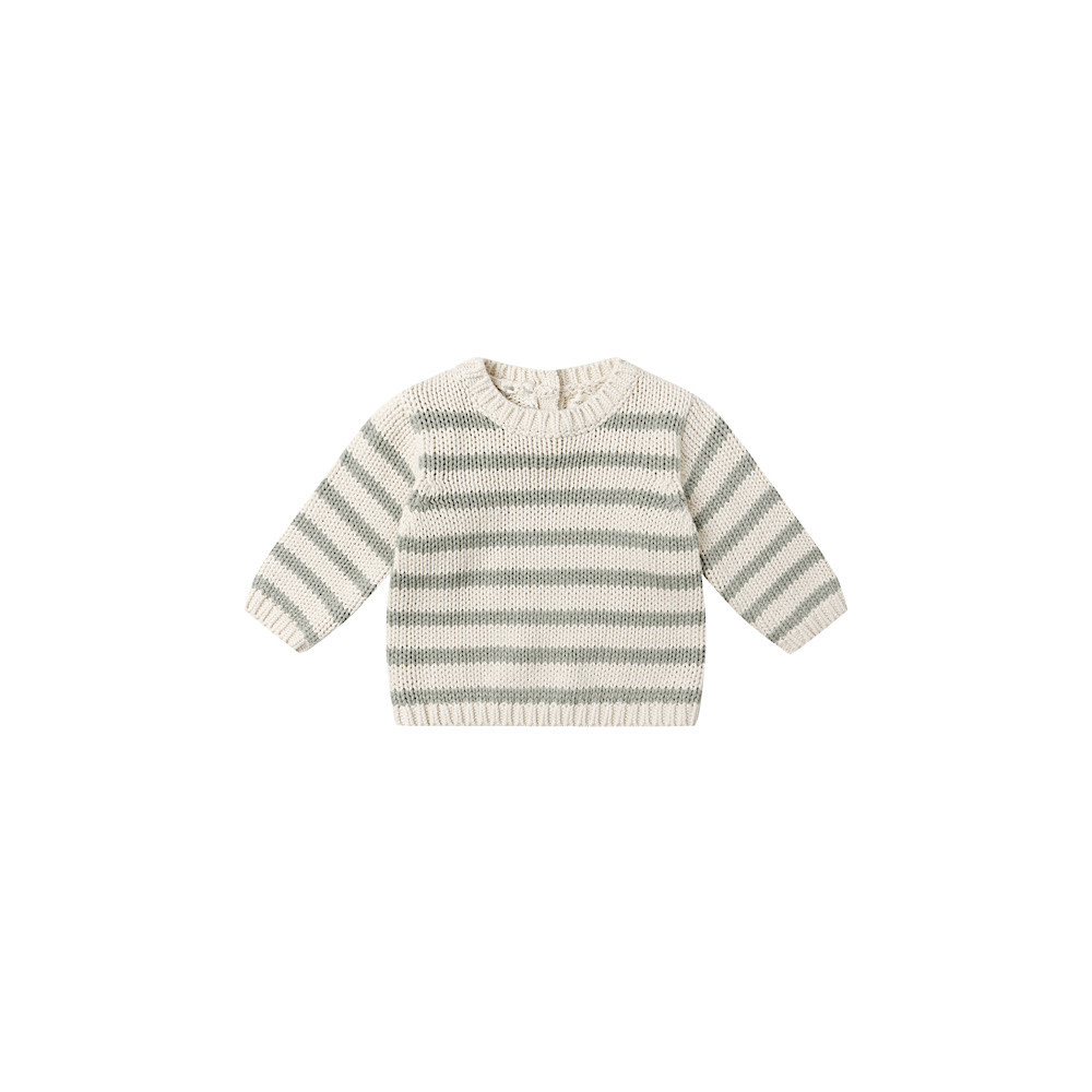 Quincy Mae Quincy Mae Rex Sweater - Fern Stripe