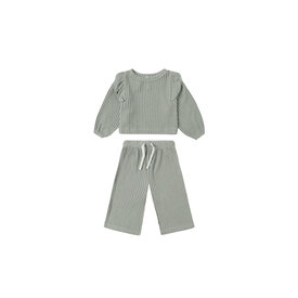 Quincy Mae Quincy Mae Ruffle Cozy Set - Fern