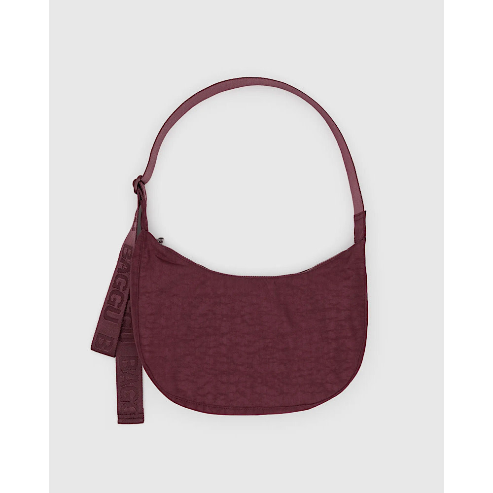 Baggu Baggu Medium Nylon Crescent Bag - Mahogany