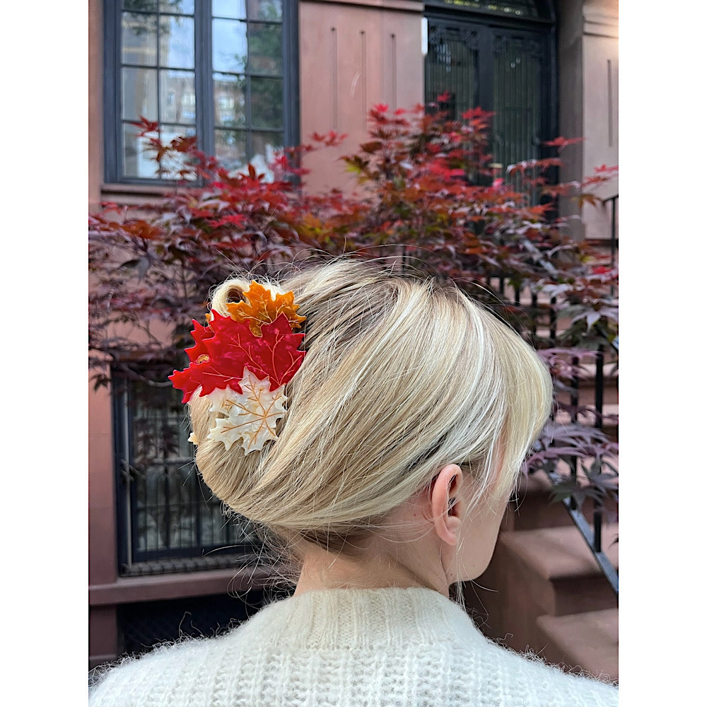 Maple Leaves Claw Hair Clip