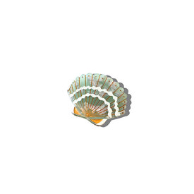 Solar Eclipse Seashell Claw Hair Clip - Blue