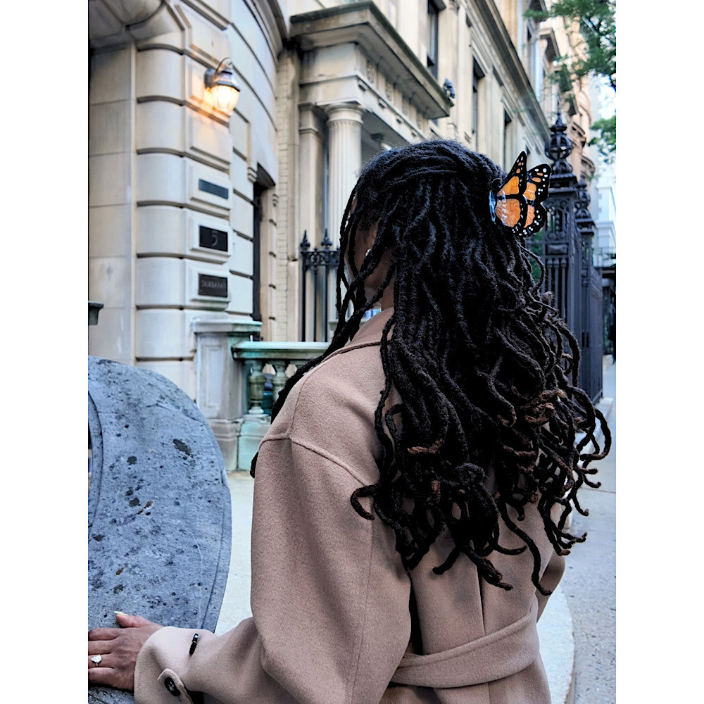 Claw Hair Clip - Monarch Butterfly - Orange