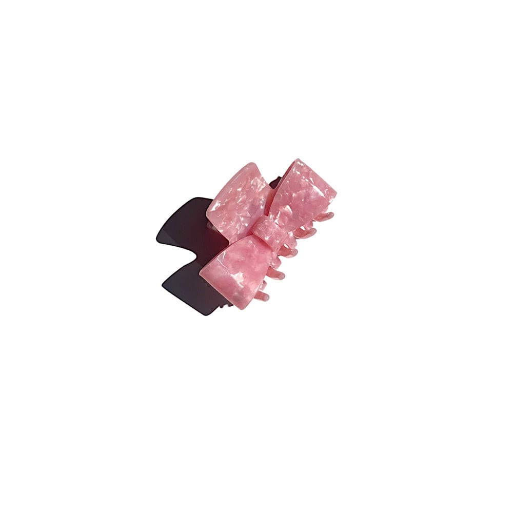 Classic Bow Claw Hair Clip - Pink
