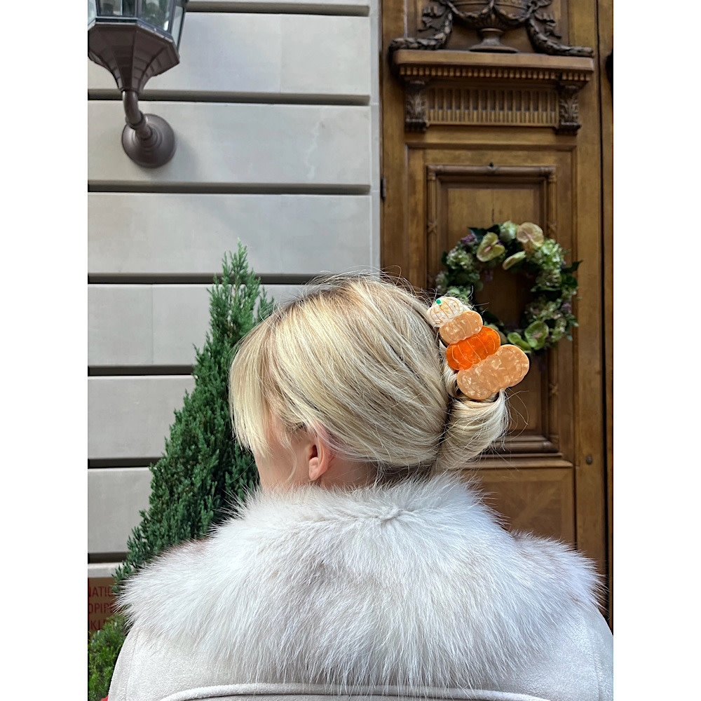 Pumpkin Stack Claw Hair Clip