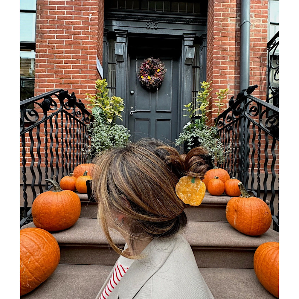 Solar Eclipse Claw Hair Clip - Pumpkin