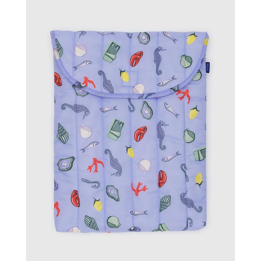 Baggu Puffy Laptop Sleeve 16" - Sea Charms