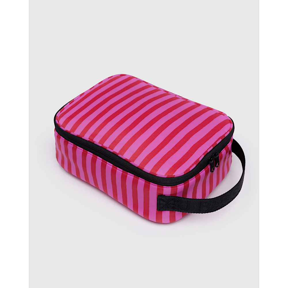 Baggu Lunch Box - Pink & Red Painted Stripe
