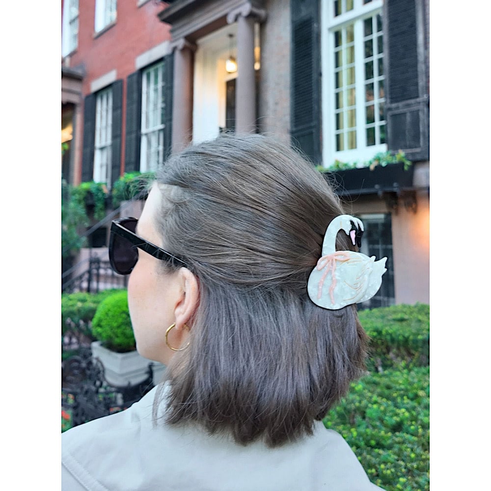 Claw Hair Clip - Bow Swan