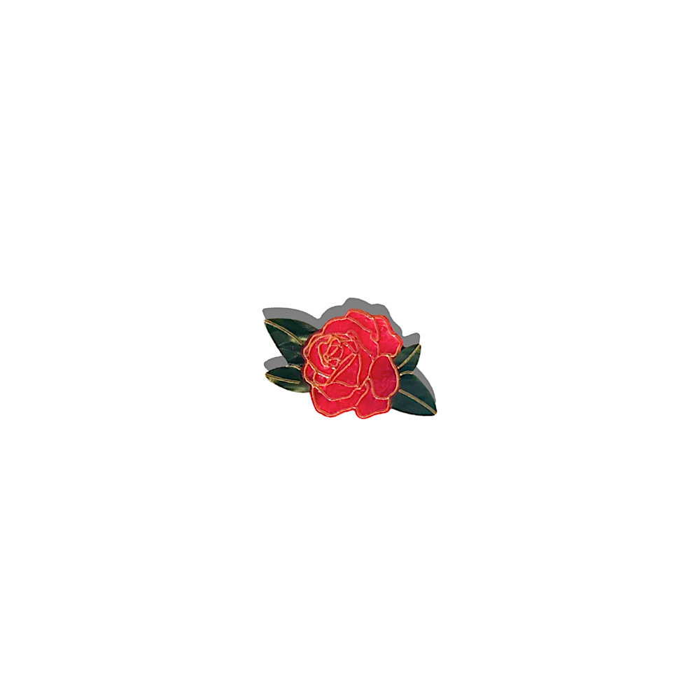 Solar Eclipse Solar Eclipse Mini Laydown Hair Claw Clip - Vintage Rose