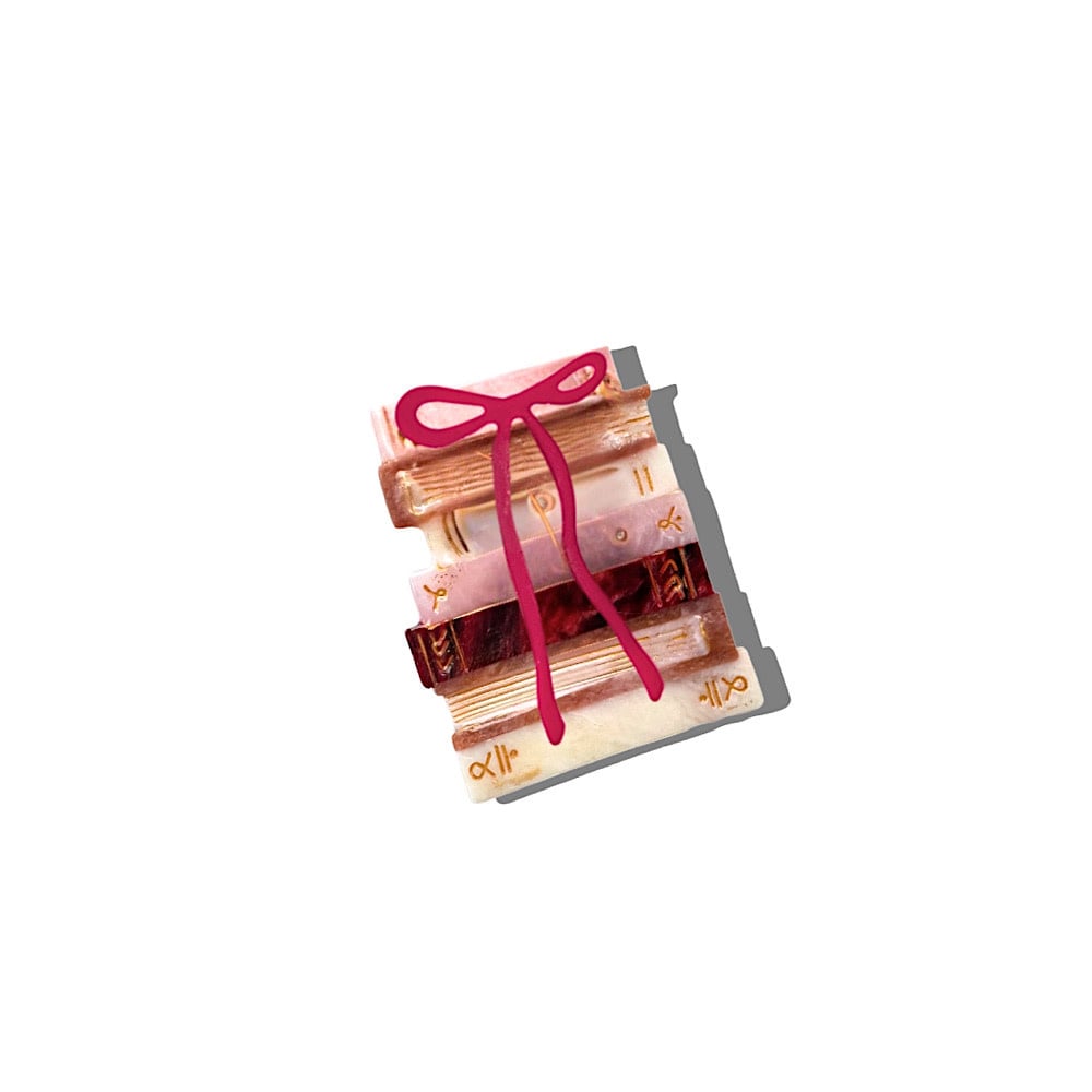 Bow Bookstack Claw Hair Clip