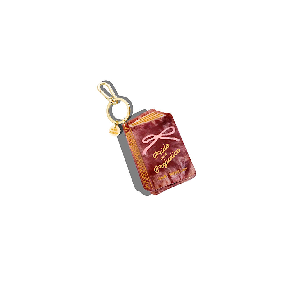 Solar Eclipse Solar Eclipse Bag Charm Keychain - Pride & Prejudice Book