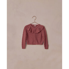 Noralee Noralee Ruffle Cardigan - Raspberry