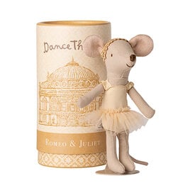 Maileg Maileg Big Sister Mouse - Juliet Ballet Dancer - Yellow