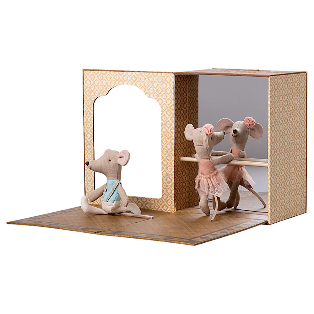 Maileg Ballet Dance Studio - Little Sister & Little Brother