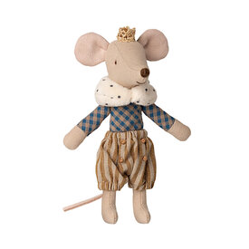 Maileg Maileg Big Brother Mouse - Prince - Blue Gingham Ochre Stripe