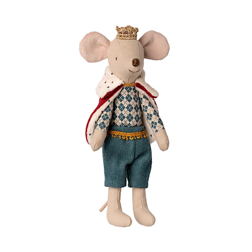 Maileg Maileg Dad Mouse - King - Teal Argyle