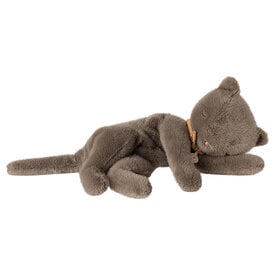 Maileg Maileg Sleeping Plush Kitten - Medium - Grey