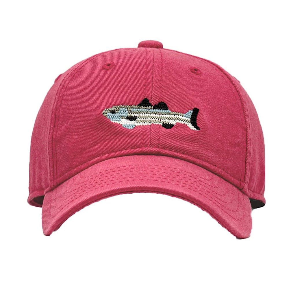 Harding Lane Harding Lane Kids Baseball Hat - Striped Bass - Weathered Red