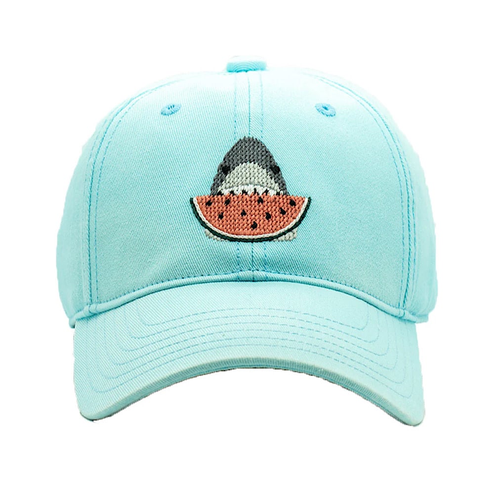 Harding Lane Harding Lane Kids Baseball Hat - Summer Shark - Aqua