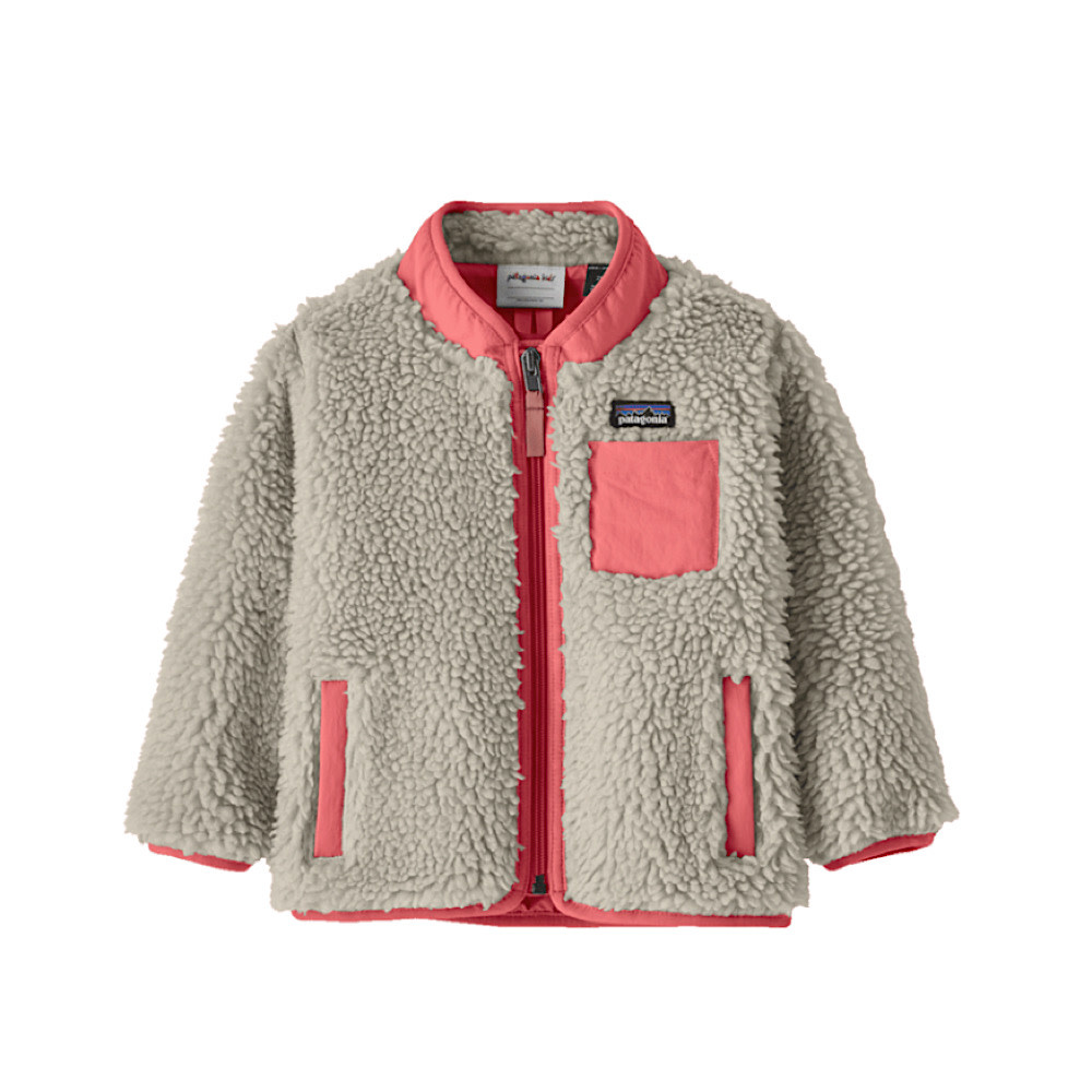 Patagonia Patagonia - Baby Retro-X Jacket - Natural/Sparkle Pink