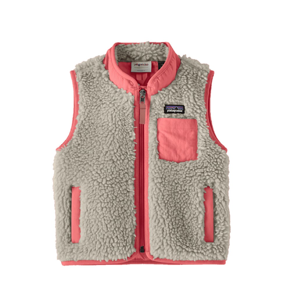 Patagonia Patagonia - Baby Retro-X Vest - Natural/Sparkle Pink