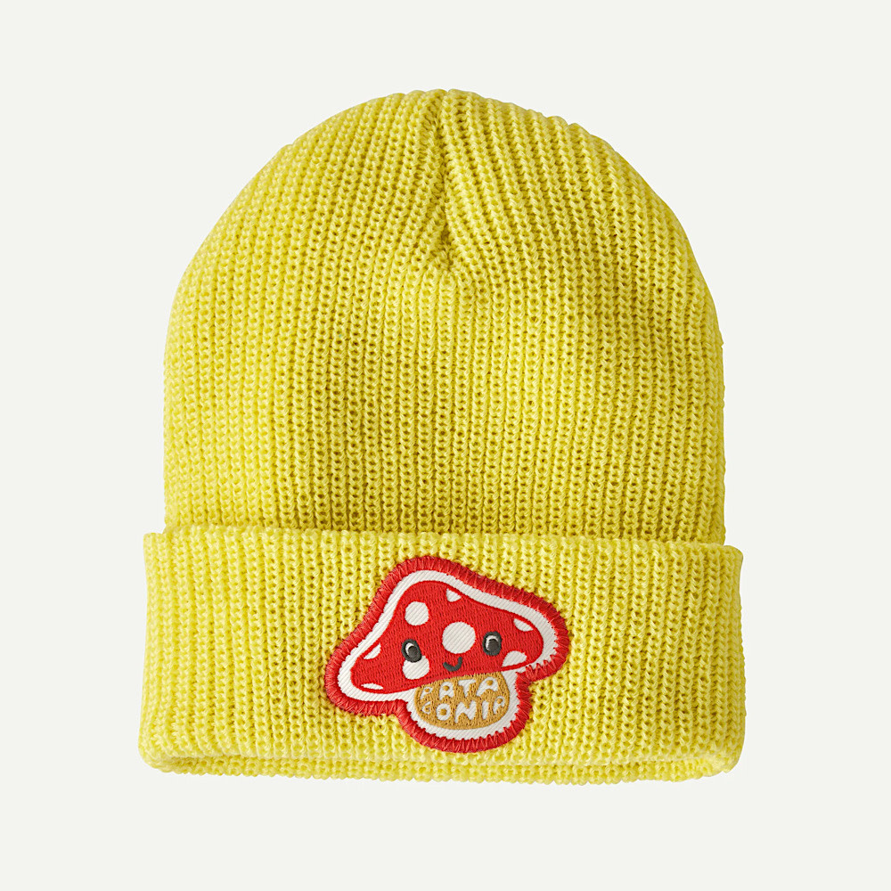 Patagonia - Baby Logo Beanie - Amanita Rita Patch: Nearly Green