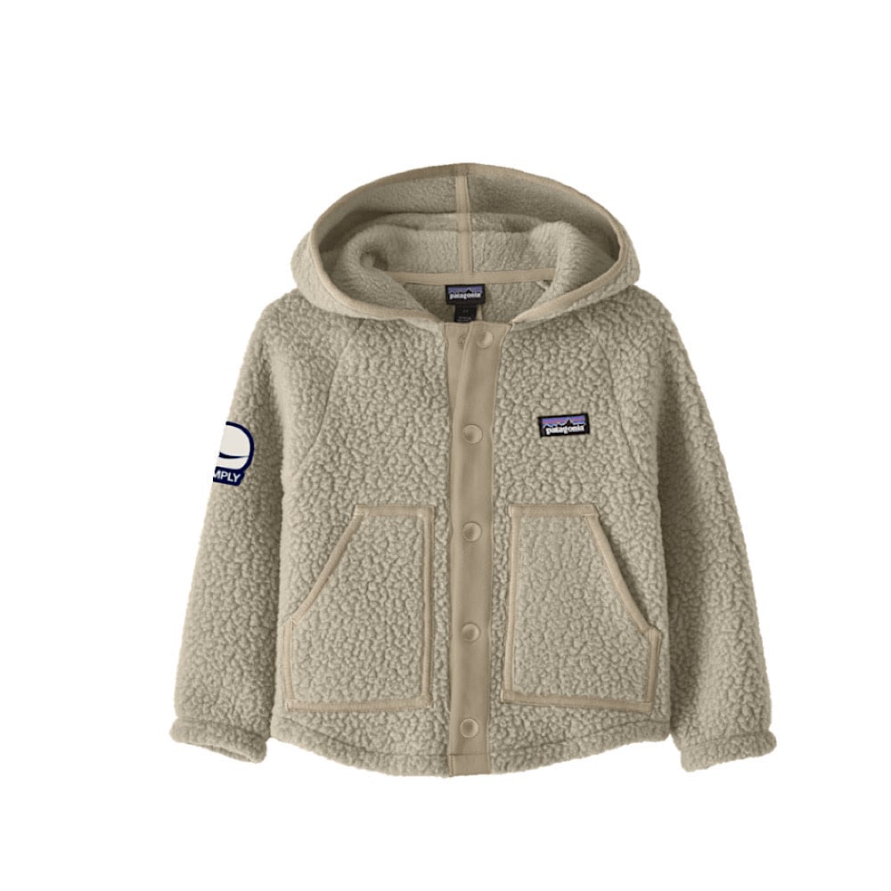 Patagonia - Baby Retro Pile Jacket - Live Simply Whale Patch: Dark Natural