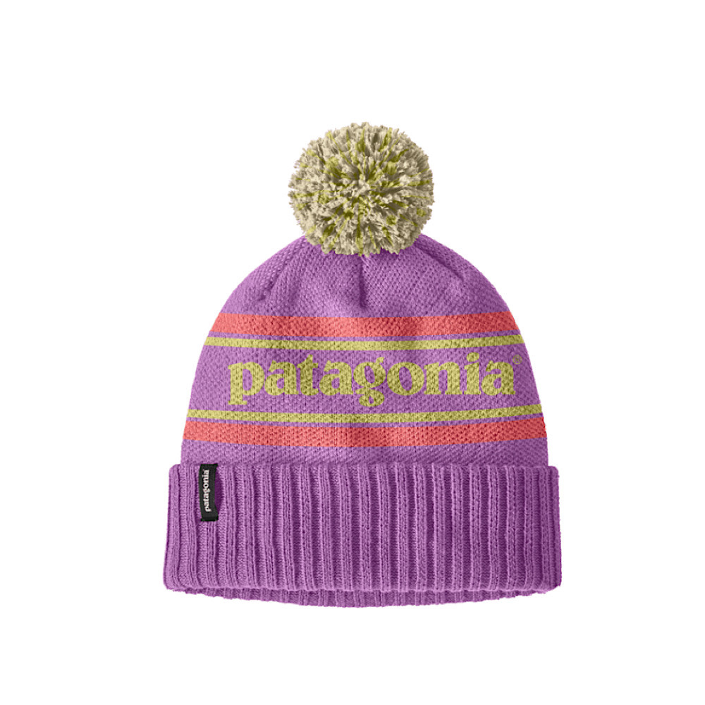 Patagonia Patagonia - Kids Powder Town Beanie - Park Stripe - Brisk Purple