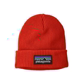 Patagonia Patagonia - Kids Logo Beanie - P-6 Logo - Sizzle Red