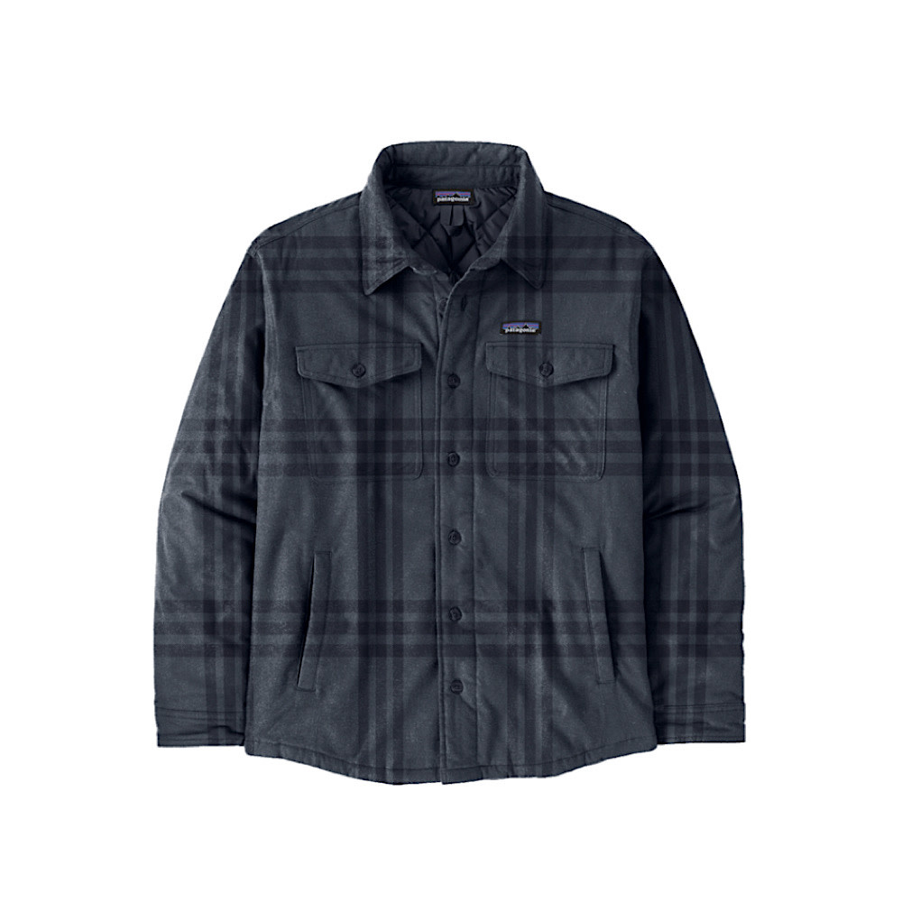 Patagonia - Mens Lightweight Insulated Fjord Flannel Shirt - Defend: Plume Grey