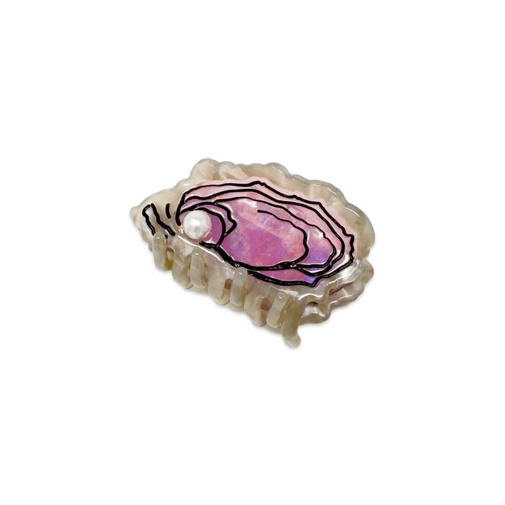 Jenny Lemons Mini Hair Claw Clip - Oyster