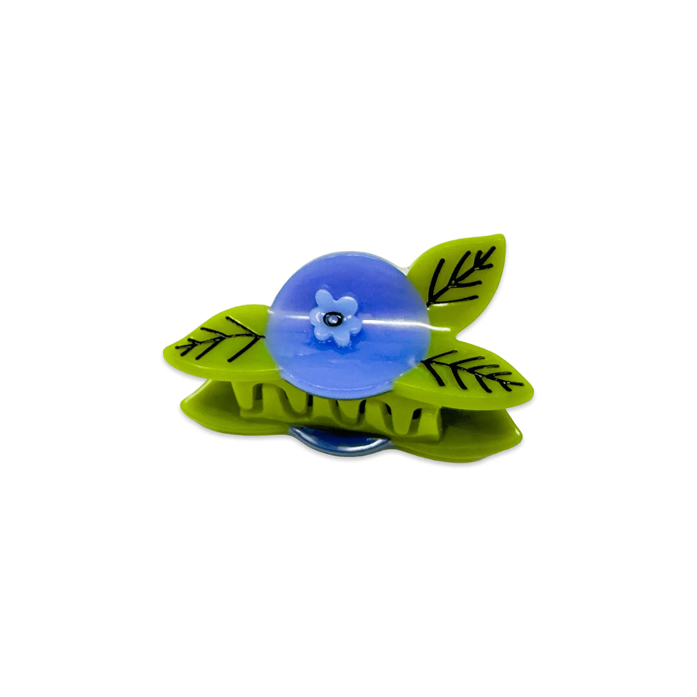Mini Hair Claw Clip - Blueberry