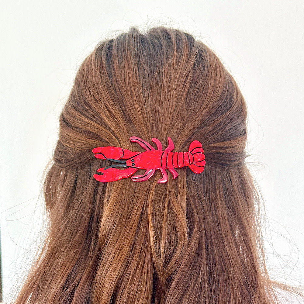 French Barrette Clip - Lobster