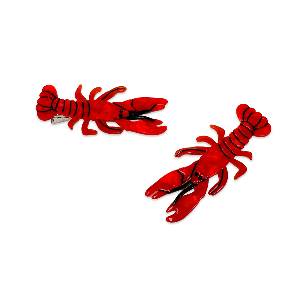 Alligator Hair Clip Set - Lobster