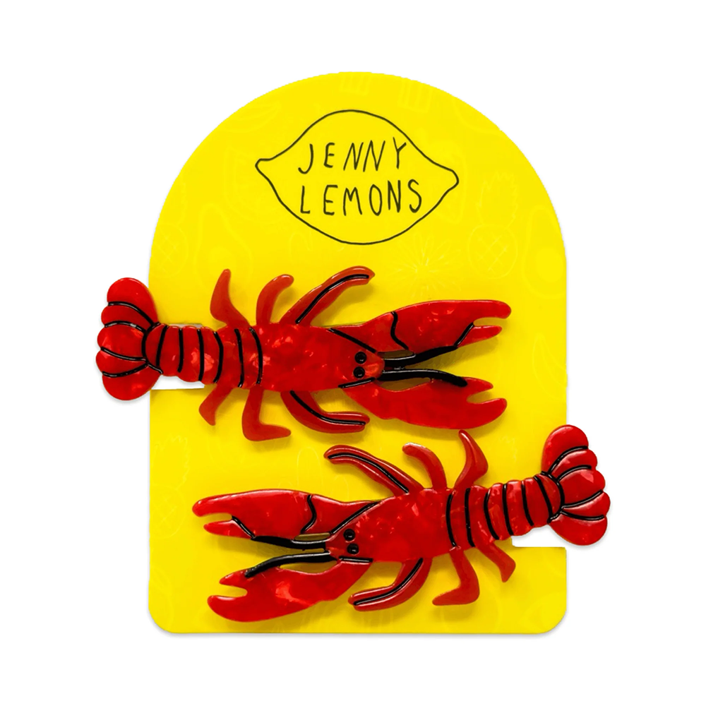 Alligator Hair Clip Set - Lobster