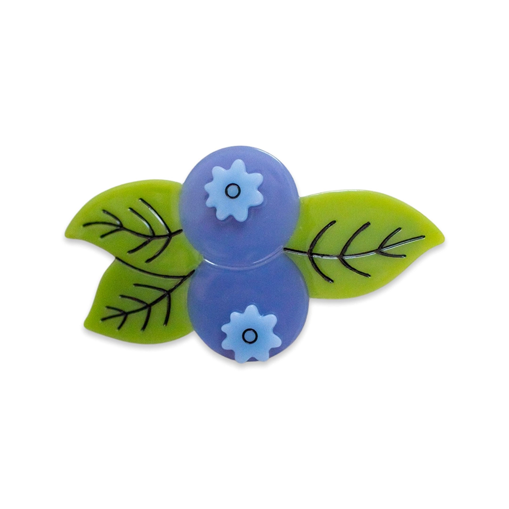 Jenny Lemons French Barrette Clip - Blueberry