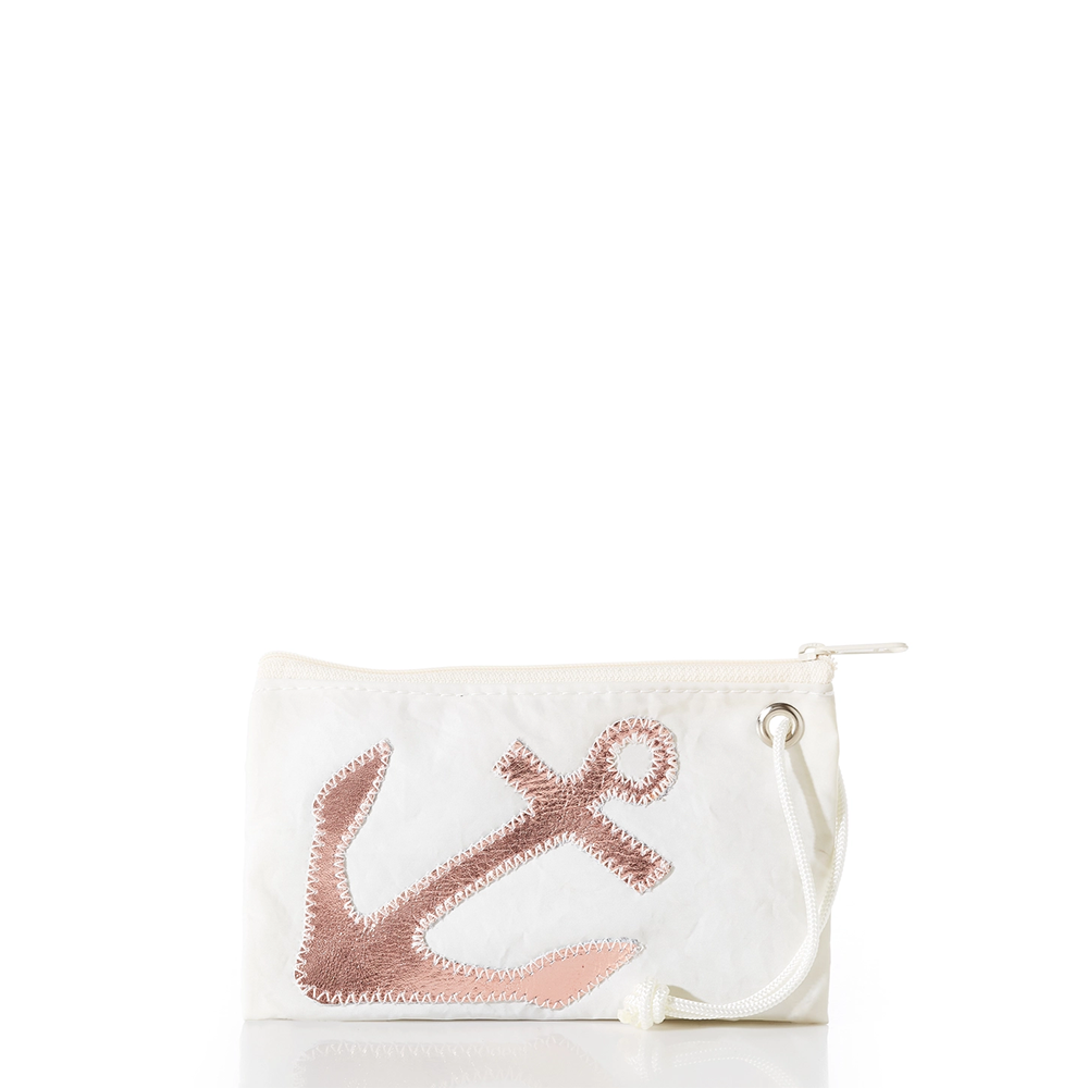 Sea Bags Sea Bags Wristlet - Rose Gold Anchor