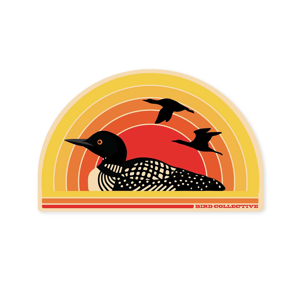 Bird Collective Bird Collective Sticker - Retro Loon