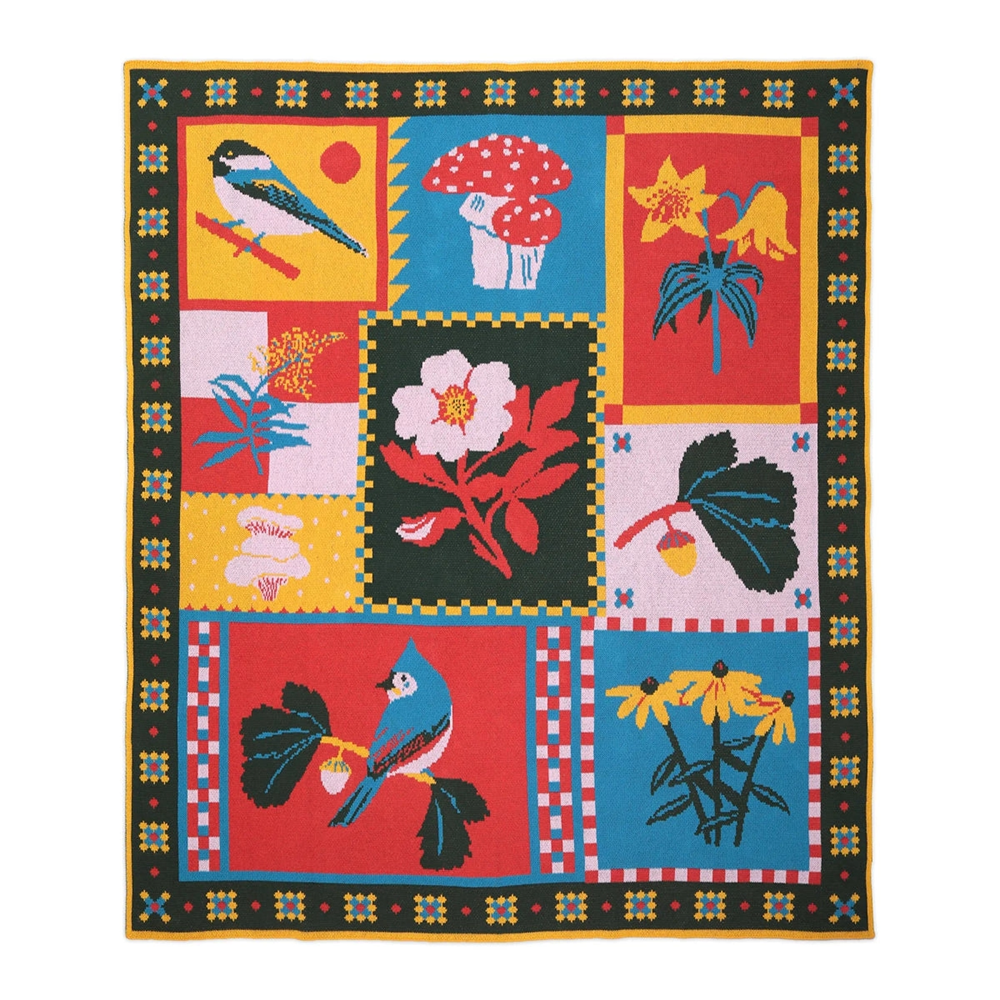 Bird Collective Knit Blanket - Eastern Natives