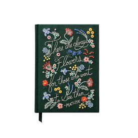 Rifle Paper Co. Rifle Paper Co. - Embroidered Journal - There are Always Flowers