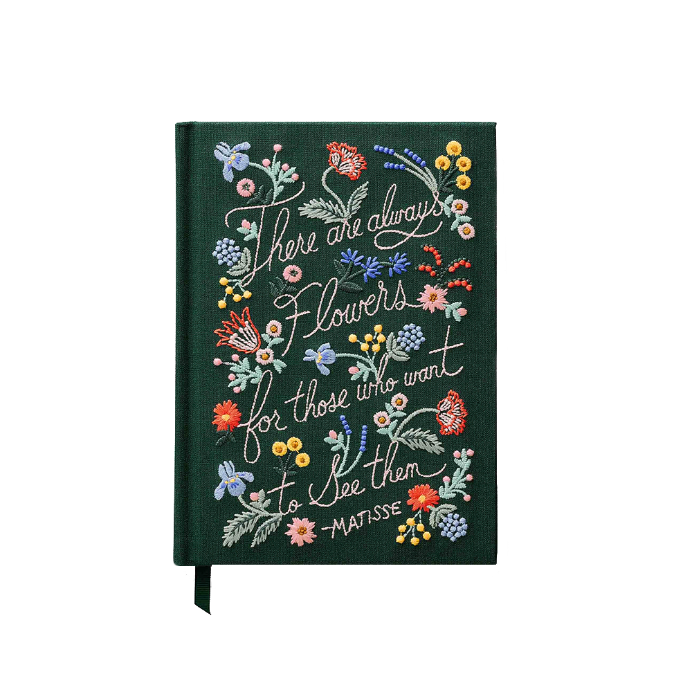 Rifle Paper Co. Rifle Paper Co. - Embroidered Journal - There are Always Flowers