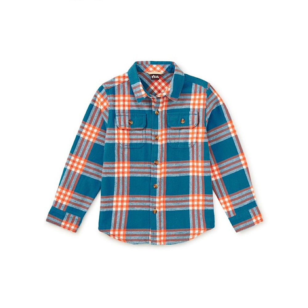 Tea Collection Flannel Button Up Shirt - Korb