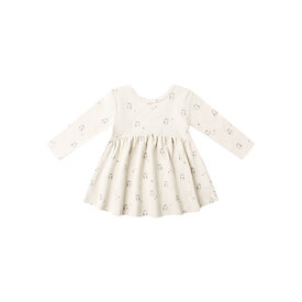 Quincy Mae Quincy Mae Ribbed Long Sleeve Dress - Owls
